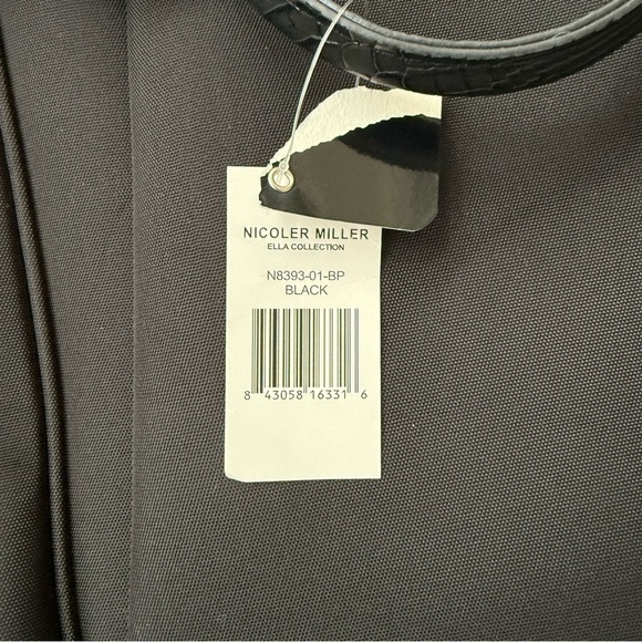 Nicole Miller Large Travel Laptop Backpack Bag Black main image 9